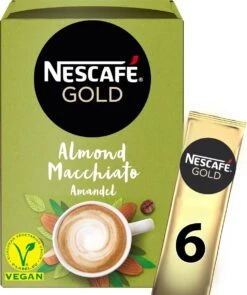 Nescafé Gold Almond Macchiato Oploskoffie - 6 Doosjes à 6 Zakjes 12 Nescafé Gold Almond Macchiato Oploskoffie - 6 Doosjes à 6 Zakjes -Koffiehuis 1005x1200 1