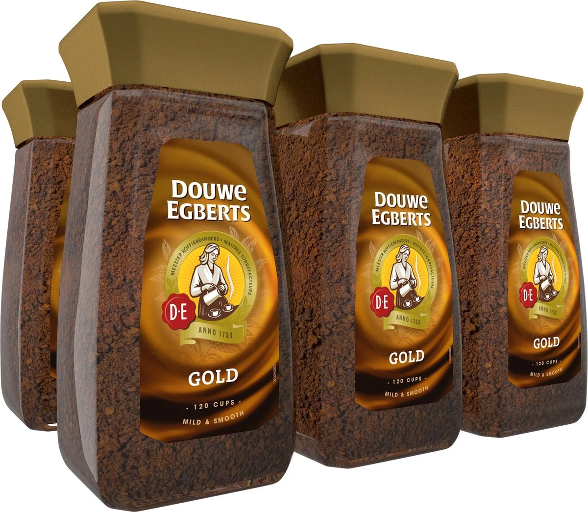 Douwe Egberts Gold Oploskoffie - 6 X Pot Van 200 Gram 3 Douwe Egberts Gold Oploskoffie - 6 X Pot Van 200 Gram