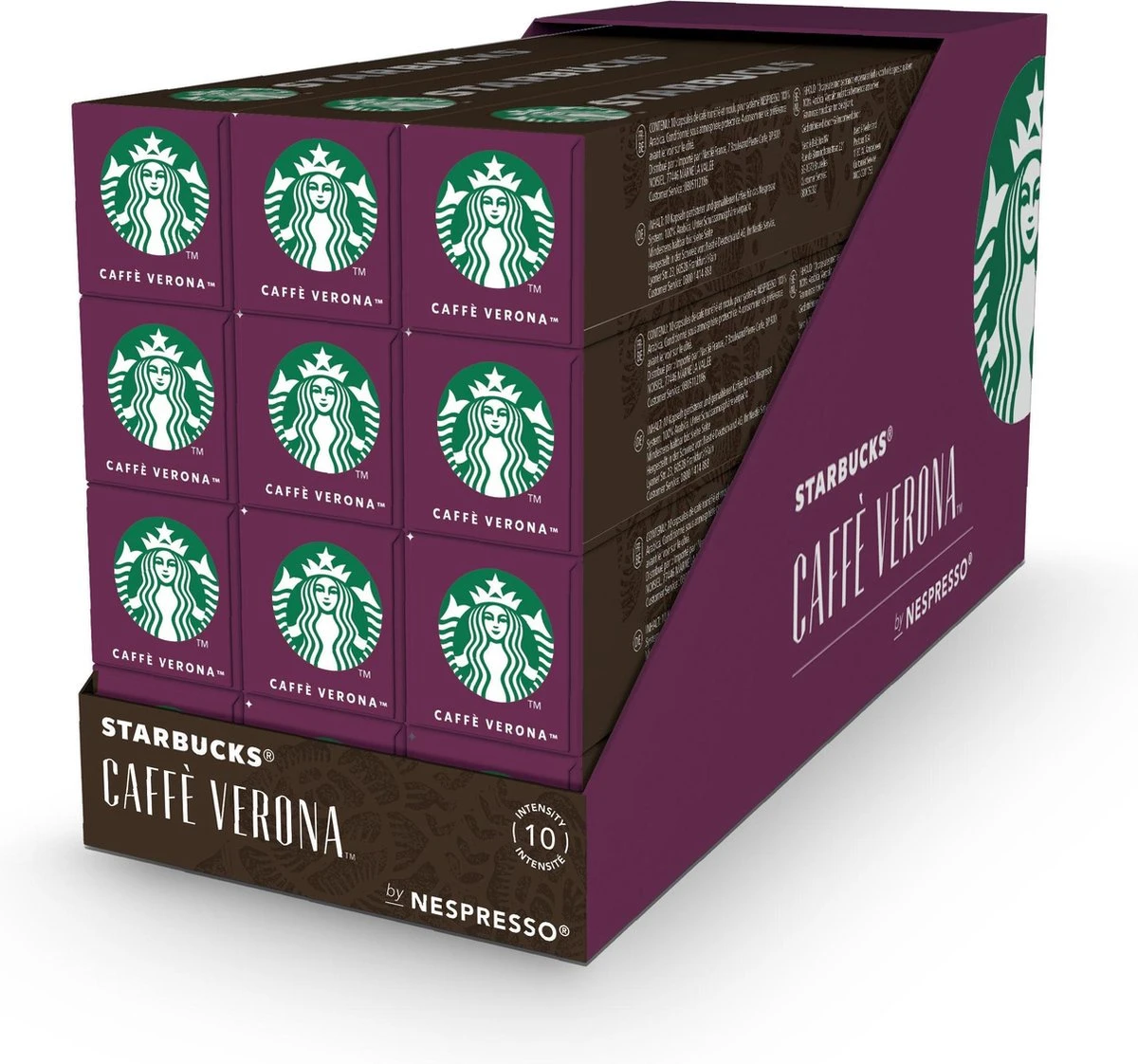 Starbucks By Nespresso Caffe Verona Dark Roast Capsules - 120 Koffiecups 3 Starbucks By Nespresso Caffe Verona Dark Roast Capsules - 120 Koffiecups