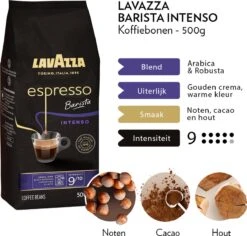 Lavazza Espresso Barista Intenso Koffiebonen - 500 Gram X4 12 Lavazza Espresso Barista Intenso Koffiebonen - 500 Gram X4 -Koffiehuis 1200x1148