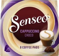Senseo Cappuccino Choco Koffiepads - 2/9 Intensiteit - 4 X 8 Pads 18 Senseo Cappuccino Choco Koffiepads - 2/9 Intensiteit - 4 X 8 Pads -Koffiehuis 1200x1152