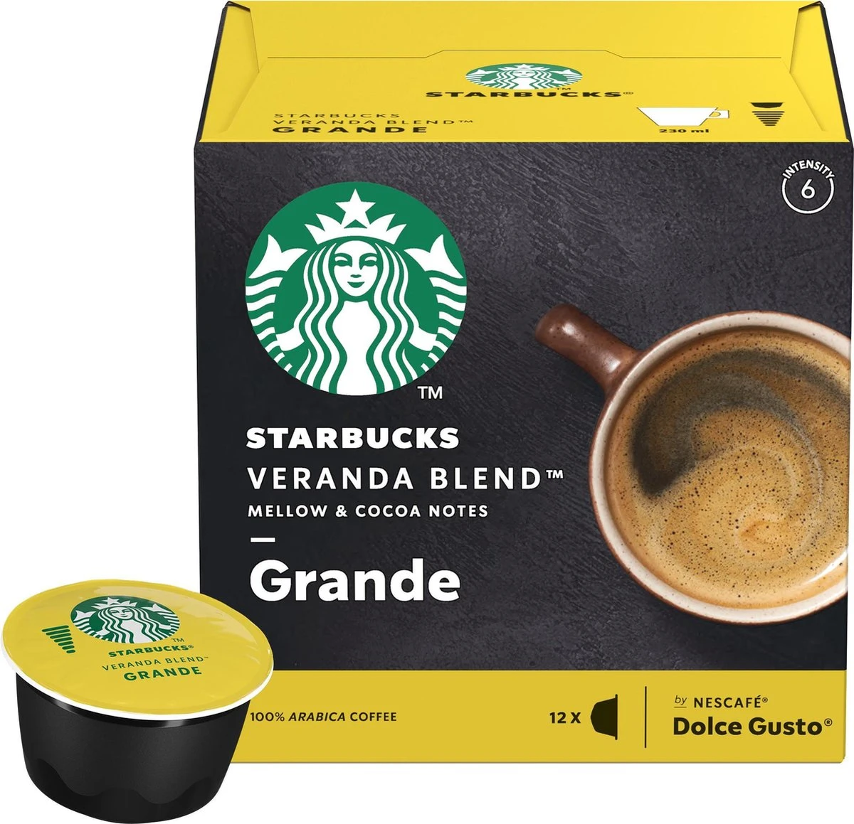 Starbucks By Dolce Gusto Capsules Veranda Grande Blonde Roast - 36 Koffiecups 5 Starbucks By Dolce Gusto Capsules Veranda Grande Blonde Roast - 36 Koffiecups - Afbeelding 3