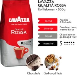 Lavazza Qualita Rossa Koffiebonen - 500g 9 Lavazza Qualita Rossa Koffiebonen - 500g -Koffiehuis 1200x1162 1