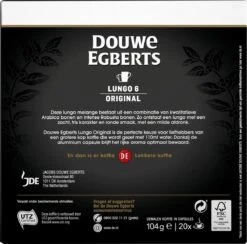 Douwe Egberts Lungo Original Koffiecups - Intensiteit 6/12 - 10 X 20 Capsules 13 Douwe Egberts Lungo Original Koffiecups - Intensiteit 6/12 - 10 X 20 Capsules -Koffiehuis 1200x1184 2