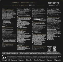 L'OR Espresso Ristretto Koffiecups - Intensiteit 11/12 - 10 X 20 Capsules 18 L'OR Espresso Ristretto Koffiecups - Intensiteit 11/12 - 10 X 20 Capsules -Koffiehuis 1200x1186