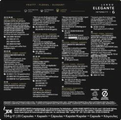 L'OR Lungo Elegante Koffiecups - Intensiteit 6/12 - 10 X 20 Capsules 15 L'OR Lungo Elegante Koffiecups - Intensiteit 6/12 - 10 X 20 Capsules -Koffiehuis 1200x1186 4