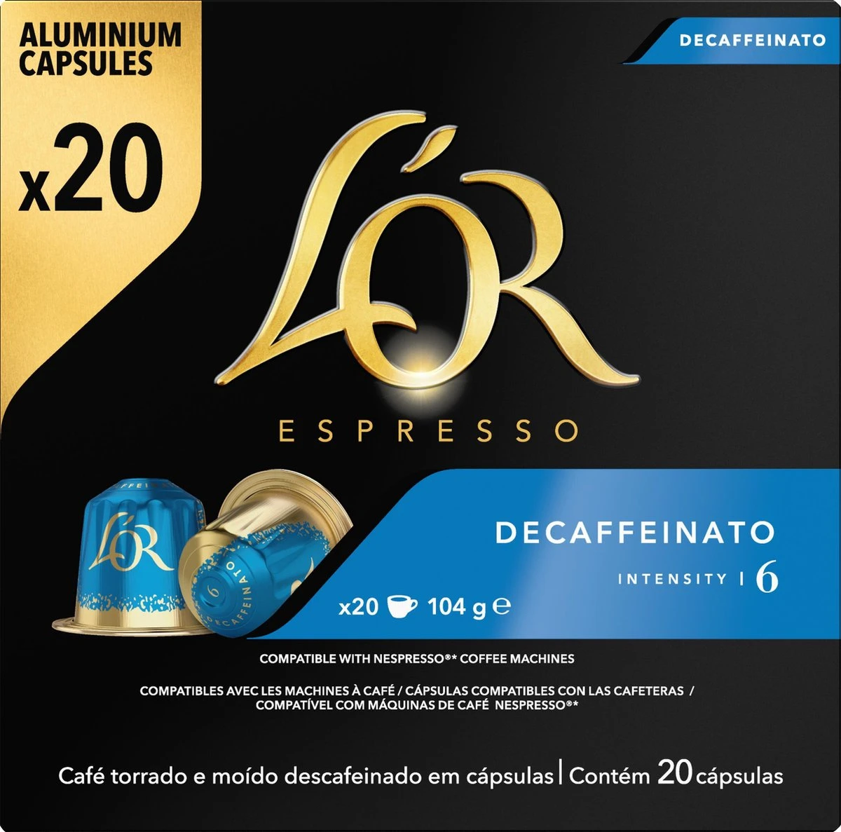 L'OR Espresso Decaffeinato (6) - 10 X 20 Koffiecups 11 L'OR Espresso Decaffeinato (6) - 10 X 20 Koffiecups - Afbeelding 9