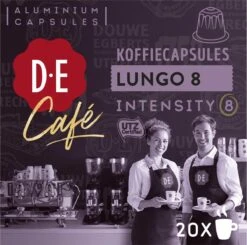 Douwe Egberts D.E Café Lungo Koffiecups - Intesiteit 8/12 - 10 X 20 Capsules -Koffiehuis 1200x1189 3
