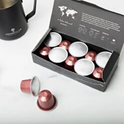 Aroma Club - Nespresso Compatible Capsules (120 St.) - No. 4 Fair Frank - Intensiteit 4/5 - Espresso - 100% Aluminium Koffiecups 11 Aroma Club - Nespresso Compatible Capsules (120 St.) - No. 4 Fair Frank - Intensiteit 4/5 - Espresso - 100% Aluminium Koffiecups -Koffiehuis 1200x1200 29