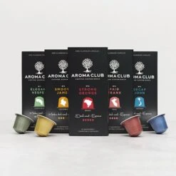 Aroma Club - Nespresso Compatible Capsules (120 St.) - No. 4 Fair Frank - Intensiteit 4/5 - Espresso - 100% Aluminium Koffiecups 13 Aroma Club - Nespresso Compatible Capsules (120 St.) - No. 4 Fair Frank - Intensiteit 4/5 - Espresso - 100% Aluminium Koffiecups -Koffiehuis 1200x1200 31