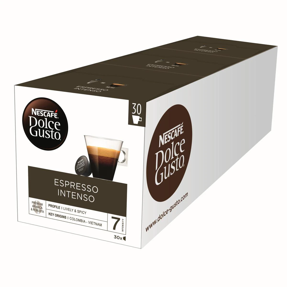 Nescafé Dolce Gusto Espresso Intenso Capsules - 90 Koffiecups 10 Nescafé Dolce Gusto Espresso Intenso Capsules - 90 Koffiecups - Afbeelding 8