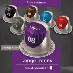 Douwe Egberts Lungo Intens Koffiecups - Intensiteit 8/12 - 10 X 10 Capsules 16 Douwe Egberts Lungo Intens Koffiecups - Intensiteit 8/12 - 10 X 10 Capsules -Koffiehuis 1200x1200 5