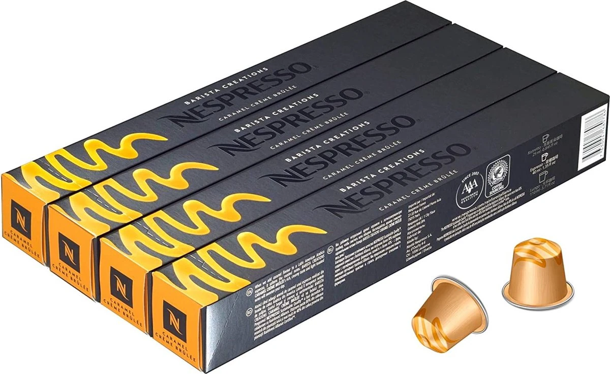 Nespresso - Caramel Creme Brulee - Nespresso Cups - 100 Stuks 3 Nespresso - Caramel Creme Brulee - Nespresso Cups - 100 Stuks
