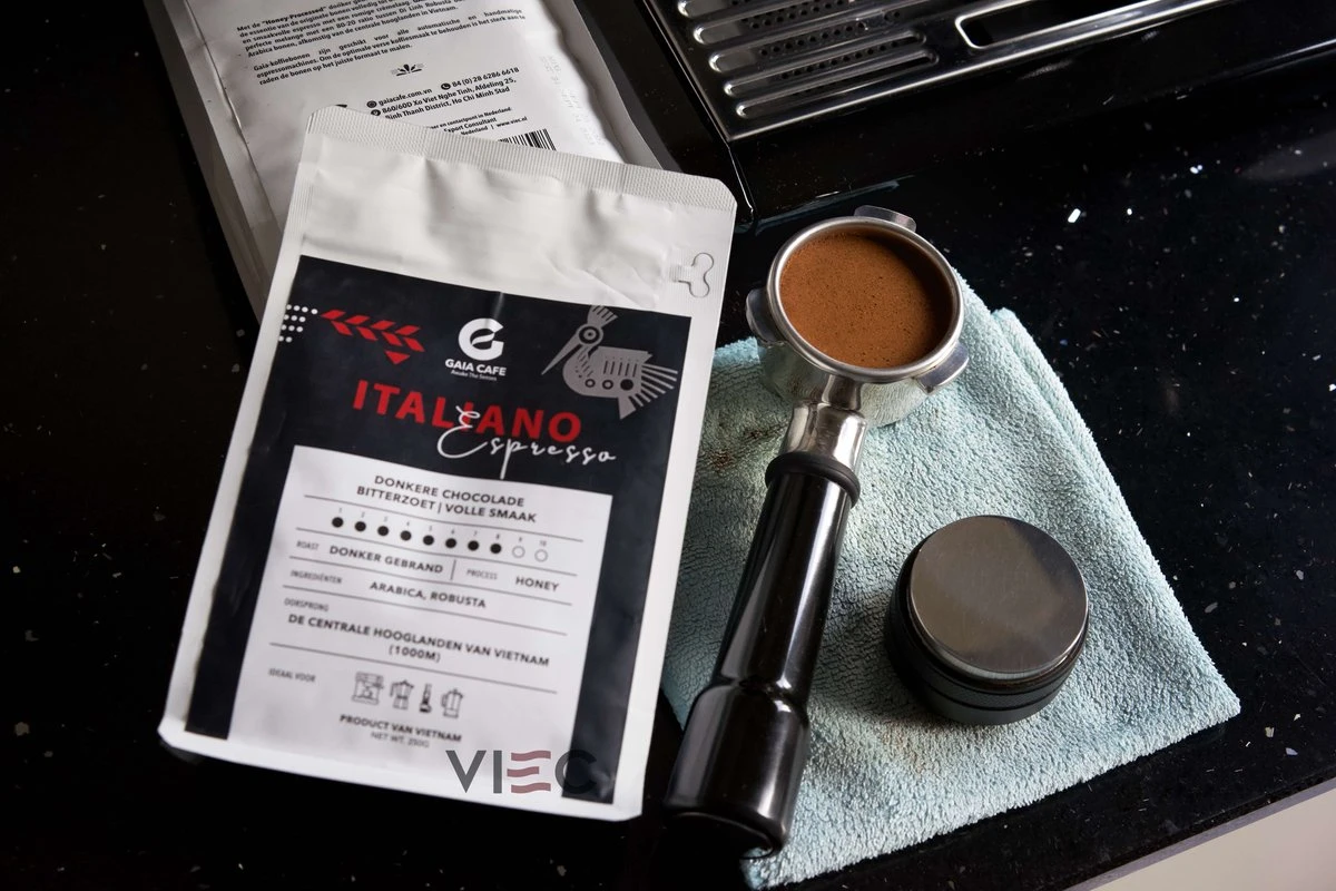 Italiano Espresso Honey Process Vietnamese Koffiebonen Aanbieding 250g GAIA Cafe 3 Italiano Espresso Honey Process Vietnamese Koffiebonen Aanbieding 250g GAIA Cafe
