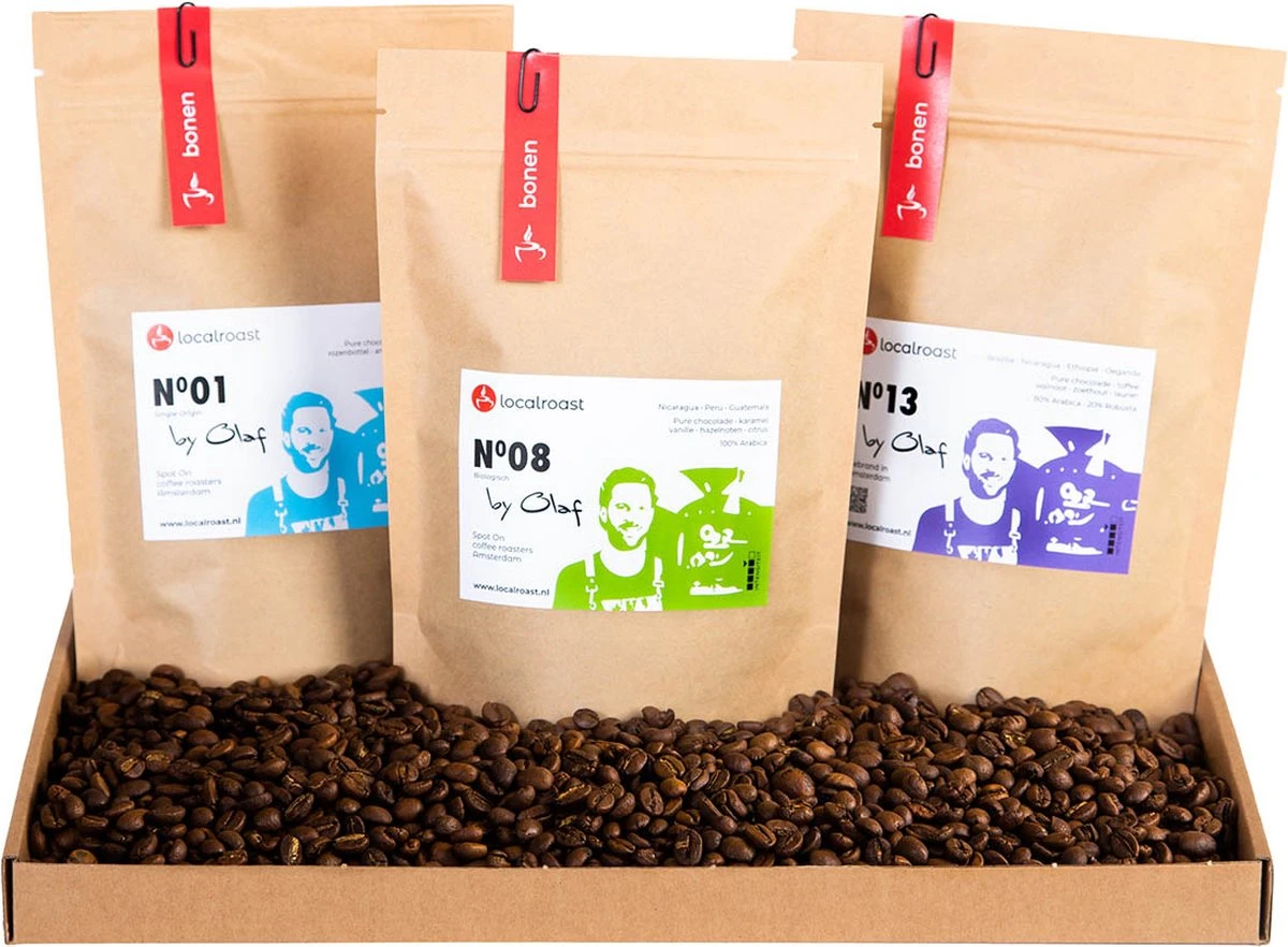 Localroast Koffie Proefpakket | Cadeaupakket | Vers Gebrand | Gemalen| Top Selectie| 3 X 200g | Direct Van Lokale Microbranderij 3 Localroast Koffie Proefpakket | Cadeaupakket | Vers Gebrand | Gemalen| Top Selectie| 3 X 200g | Direct Van Lokale Microbranderij