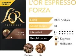 L'OR Espresso Forza Koffiecups - Intensiteit 9/12 - 10 X 10 Capsules -Koffiehuis 1200x894 1