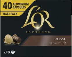 L'OR Espresso Forza Koffiecups - Intensiteit 9/12 - 4 X 40 Capsules 11 L'OR Espresso Forza Koffiecups - Intensiteit 9/12 - 4 X 40 Capsules -Koffiehuis 1200x942 1