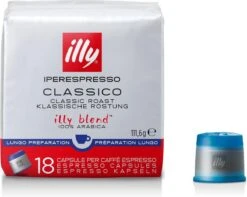 Illy - Iperespresso Koffie Home Classico Lungo 6 X 18 Capsules -Koffiehuis 1200x956 1
