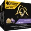 L'OR Lungo Profondo Koffiecups - Intensiteit 8/12 - 4 X 40 Capsules 1 L'OR Lungo Profondo Koffiecups - Intensiteit 8/12 - 4 X 40 Capsules -Koffiehuis 1200x984