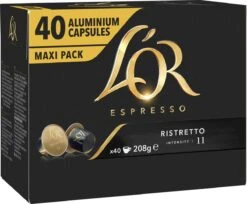 L'OR Espresso Ristretto Koffiecups - Intensiteit 11/12 - 4 X 40 Capsules 23 L'OR Espresso Ristretto Koffiecups - Intensiteit 11/12 - 4 X 40 Capsules -Koffiehuis 1200x989 1