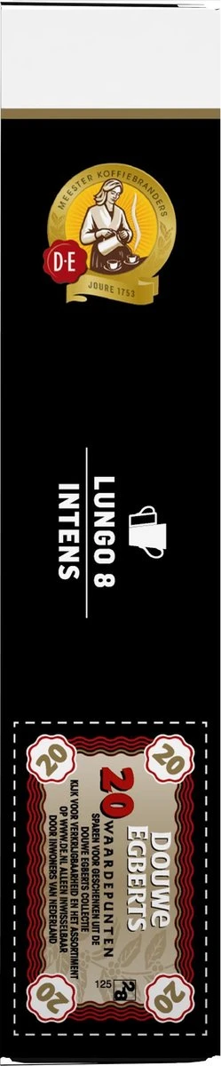 Douwe Egberts Lungo Intens Koffiecups - Intensiteit 8/12 - 10 X 20 Capsules 11 Douwe Egberts Lungo Intens Koffiecups - Intensiteit 8/12 - 10 X 20 Capsules - Afbeelding 10