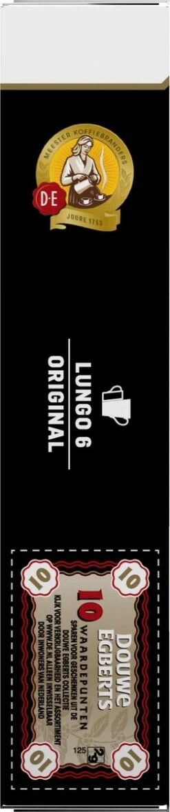 Douwe Egberts Lungo Original Koffiecups - Intensiteit 6/12 - 10 X 10 Capsules 17 Douwe Egberts Lungo Original Koffiecups - Intensiteit 6/12 - 10 X 10 Capsules -Koffiehuis 252x1200 2