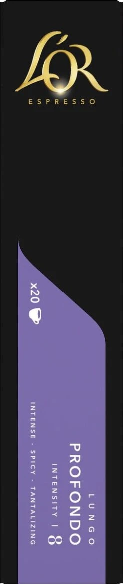 L'OR Lungo Profondo Koffiecups - Intensiteit 8/12 - 10 X 20 Capsules 20 L'OR Lungo Profondo Koffiecups - Intensiteit 8/12 - 10 X 20 Capsules -Koffiehuis 253x1200 7