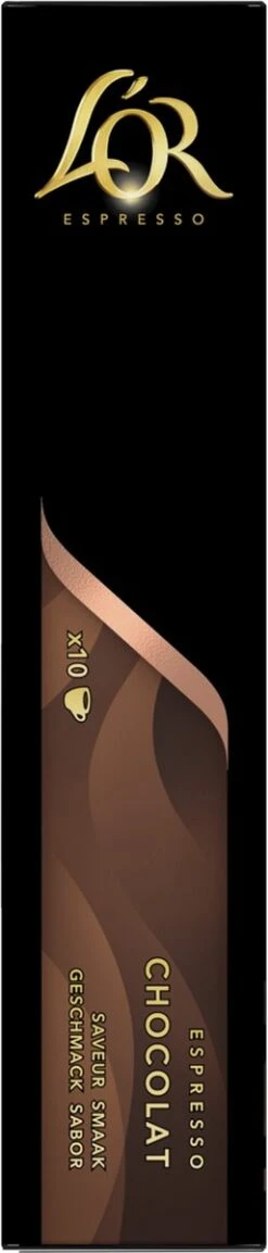 L'OR Espresso Chocolat Koffiecups - 10 X 10 Capsules 10 L'OR Espresso Chocolat Koffiecups - 10 X 10 Capsules -Koffiehuis 257x1200
