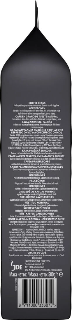 L'OR Espresso Onyx Koffiebonen (12) - 4 X 500 Gram 16 L'OR Espresso Onyx Koffiebonen (12) - 4 X 500 Gram -Koffiehuis 273x1200