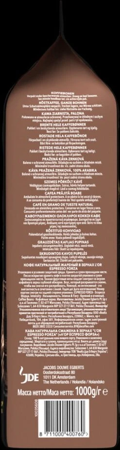 L'OR Forza Koffiebonen (9) - 4x 1000 Gram -Koffiehuis 320x1200