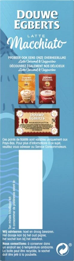 Douwe Egberts Verwenkoffie Latte Macchiato Oploskoffie - 5 X 8 Zakjes -Koffiehuis 343x1200 2
