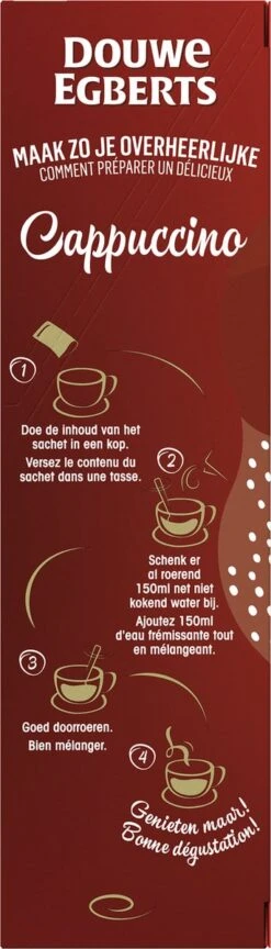 Douwe Egberts Verwenkoffie Cappuccino Oploskoffie - 5 X 10 Zakjes 18 Douwe Egberts Verwenkoffie Cappuccino Oploskoffie - 5 X 10 Zakjes -Koffiehuis 343x1200
