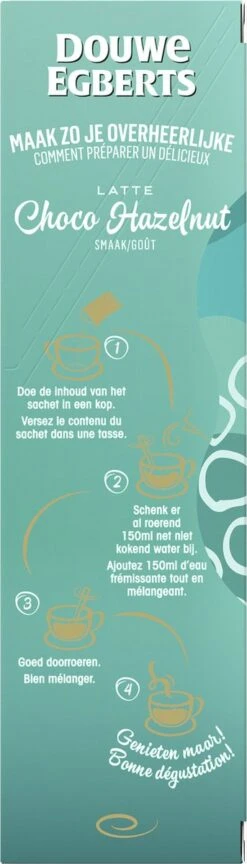 Douwe Egberts Latte Choco Hazelnut Oploskoffie - 5/9 Intensiteit - 5 X 8 Zakjes 13 Douwe Egberts Latte Choco Hazelnut Oploskoffie - 5/9 Intensiteit - 5 X 8 Zakjes -Koffiehuis 343x1200 5