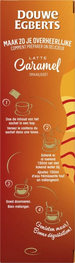 Douwe Egberts Verwenkoffie Latte Caramel Oploskoffie - 5 X 8 Zakjes -Koffiehuis 343x1200 6