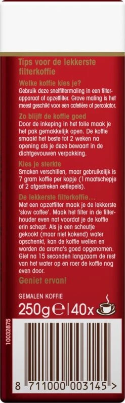Douwe Egberts Aroma Rood Filterkoffie - 24 X 250 Gram 12 Douwe Egberts Aroma Rood Filterkoffie - 24 X 250 Gram -Koffiehuis 373x1200