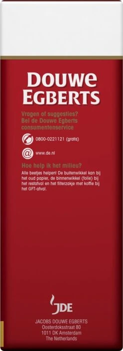 Douwe Egberts Aroma Rood Grove Maling Filterkoffie - 6 X 500 Gram 13 Douwe Egberts Aroma Rood Grove Maling Filterkoffie - 6 X 500 Gram -Koffiehuis 421x1200 1