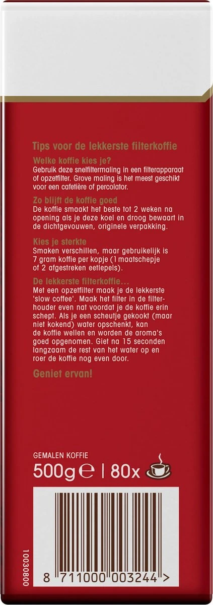 Douwe Egberts Aroma Rood Filterkoffie - Dubbelpak 6 X 1000 Gram 5 Douwe Egberts Aroma Rood Filterkoffie - Dubbelpak 6 X 1000 Gram - Afbeelding 3