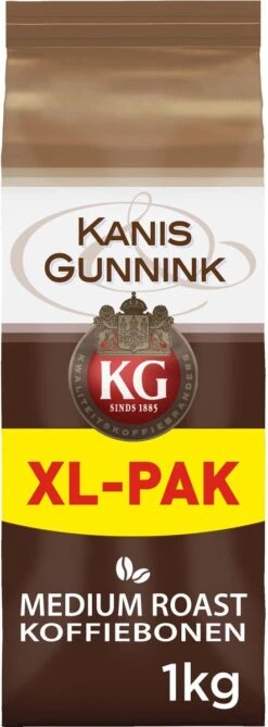 Kanis & Gunnink Medium Roast Koffiebonen - 4 X 1000 Gram - Voordeelverpakking 14 Kanis & Gunnink Medium Roast Koffiebonen - 4 X 1000 Gram - Voordeelverpakking -Koffiehuis 443x1200
