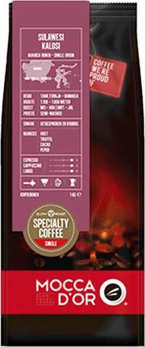 Mocca D'Or Sulawesi Kalosi Koffiebonen 3 Mocca D'Or Sulawesi Kalosi Koffiebonen