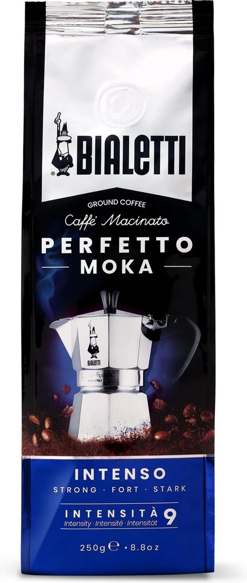 Bialetti Perfetto Moka Intenso Gemalen Koffie - 250 Gram 3 Bialetti Perfetto Moka Intenso Gemalen Koffie - 250 Gram