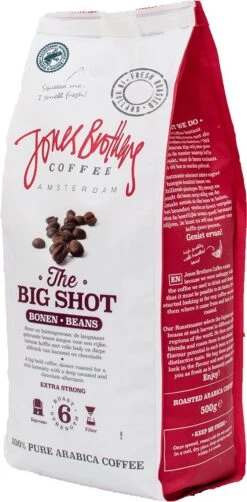 Jones Brothers Coffee The Big Shot Koffiebonen - 6 X 500 Gram 12 Jones Brothers Coffee The Big Shot Koffiebonen - 6 X 500 Gram -Koffiehuis 591x1200