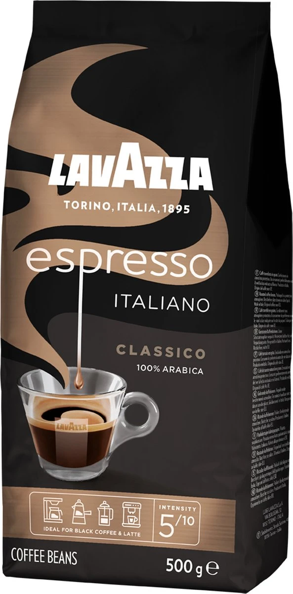 Lavazza Espresso Italiano Classico Koffiebonen - 500 Gram X4 5 Lavazza Espresso Italiano Classico Koffiebonen - 500 Gram X4 - Afbeelding 3
