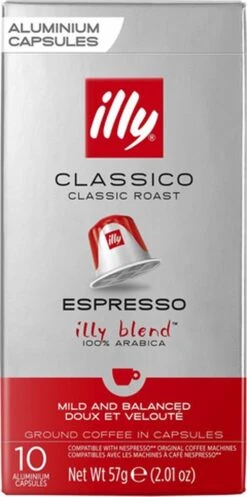 Illy Espresso Classico Koffiecups - Intensiteit 5/9 - 10 X 10 Capsules -Koffiehuis 596x1200