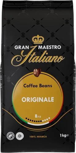 Gran Maestro Italiano - Orginale - Koffiebonen - Bonen Voor Espresso En Lungo - Arabica – 4 X 1kg -Koffiehuis 602x1200 2