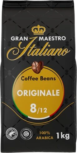 Gran Maestro Italiano - Orginale - Koffiebonen - Bonen Voor Espresso En Lungo - Arabica – 4 X 1kg -Koffiehuis 602x1200 3