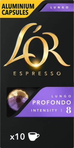 L'OR Lungo Profondo Koffiecups - Intensiteit 8/12 - 10 X 10 Capsules -Koffiehuis 607x1200 11