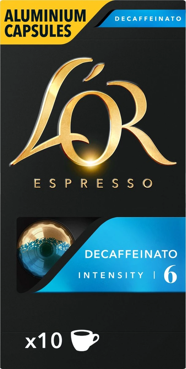 L'OR Espresso Decaffeinato Koffiecups - Intensiteit 6/12 - 10 X 10 Capsules 10 L'OR Espresso Decaffeinato Koffiecups - Intensiteit 6/12 - 10 X 10 Capsules - Afbeelding 8