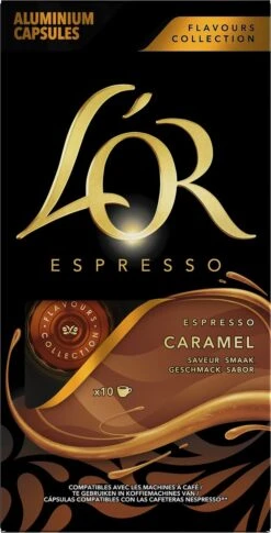 L'OR Espresso Caramel Koffiecups - 10 X 10 Capsules 10 L'OR Espresso Caramel Koffiecups - 10 X 10 Capsules -Koffiehuis 611x1200 2