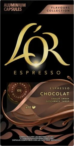 L'OR Espresso Chocolat Koffiecups - 10 X 10 Capsules 11 L'OR Espresso Chocolat Koffiecups - 10 X 10 Capsules -Koffiehuis 612x1200 1