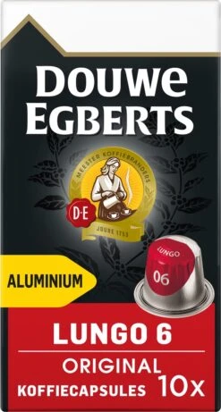 Douwe Egberts Lungo Original Koffiecups - Intensiteit 6/12 - 10 X 10 Capsules 18 Douwe Egberts Lungo Original Koffiecups - Intensiteit 6/12 - 10 X 10 Capsules -Koffiehuis 643x1200 2